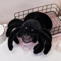 23CM Dirbtinis Voras Lėlė Vabzdys Mielas Juokingas Pliušinis Žaislas Juokinga Juoda Voras Mesti Pagalvė Berniukui Pokšto Lėlė Dovana Mergaitėms 23cm black