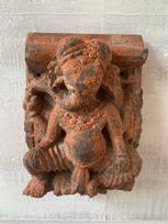 Antique Hand Carved Wooden Ganesha Statue: Hindu Religious Wall Mount 16” X 8” X 24” (l x w x h)
