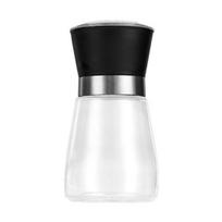 Pepper Grinder Stainless Steel Adjustable Manual Spice Mill Black Pepper Sea Salt Cumin Grinder Transparent Small black