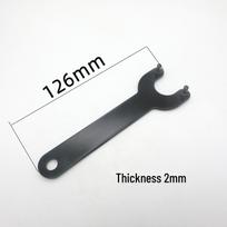 Juodas kampinio šlifuoklio raktas 115/125 black
