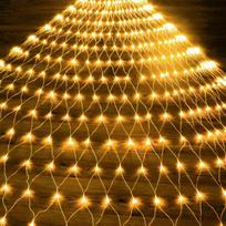 Waterproof LED Net String Lights šilta balta spalva