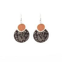 Wood Earrings With Artisanal Crafted Geometric Pattern Natural Materials Comfortable Daily Wear Fashion Accessories 1