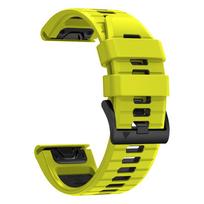 QuickFit 22/26mm Silicone Watch Strap for Garmin D2 Mach 2/Fenix 8 Pro 8 E 7X 7Pro/Instinct 2X/Enduro 3 Replacement Watch bands QuickFit 22mm yellow