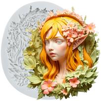 Goddess Silicone Molds Flower Lady Fondant Mold Cake Decorating Tools Cupcake Topper Candy Resin Clay Chocolate Gumpaste Mold pilka spalva
