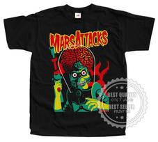 Marsiečių antpuolis 1996 T-shirt Marškinėliai V40 Filmo plakatas JUODA visų dydžių S iki 5XL S red