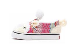 Vans Slip on Cute Style Low top Toddler Shoes White Red Infant And Toddler VN0A5DXE9F9 23.5 white