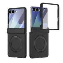 360 Rotating Skin Friendly Matte Magnetic Case For Samsung Galaxy Z Flip 7 8 6 5 Flip8 Stand Cover With Glass Screen Protector Galaxy Z Flip 8 juoda