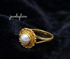 14k Gold Victorian Pearl Ring, Vintage Pearl Ping, Statement Ring, Engagement Ring, Freshwater Pearl Ring, Christmas Gift, Gift for her 12 1/2