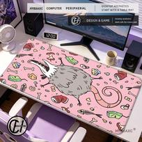 HYBXAXC Opossum Deskmat Funny Possum Desk MatOpossum MousePad Opossum  Gen Z Desk Accessories 800x400x2mm