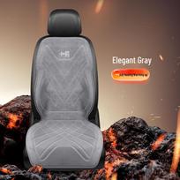Universali pliušinė automobilio sėdynės šildymo pagalvėlė su greitu šildymu ir saugia temperatūros kontrole 12V/24V black