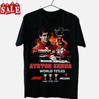 Karštas Retas Ayrton Senna Pasaulio Titulai 1988 1990 1991 Dovana Šeimos Marškinėliai Unisex T-Shirt XXXXL black