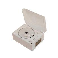 (Wood Grain White) Retro CD Player Rechargeable Support CD BT USB 3.5mm AUX Portable CD Player Bluetooth-Compatible 5.0 Wood Brown