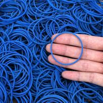 Mėlynas Elastingas Guminis Plaukų Žiedas 38mm Skersmens Pritaikomas Dydis/Spalva CX-NT0026 Namų Biuro Naudojimui juoda