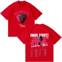 Omar Courtz Por Si Maana No Estoy 2026 Tour Graphic T Shirt Unisex Unisex Hip Hop Casual Cotton Tshirt Loose Short Sleeve Tshirts S