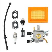 Universalus karbiuratoriaus ir kuro filtro rinkinys Fs400 Fs450 vejapjovei su alyvos siurbliu ir oro filtru