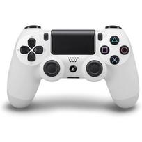 White Wireless Game Controller for PS4, Dual Joysticks Gamepad with Ergonomic Grip and Vibration Feedback