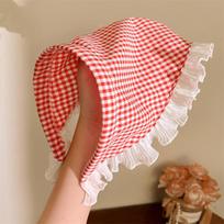 Lace Triangle Hair Scarf Headband New Countryside Style Innovative Design Lotus Leaf Edge Mesh Sweet Girls Hair Accessories Gift A3