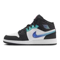 Air Jordan 1 Mid SE GS Formula 23 Pack Kids Sneakers Black White Hyper-Jade FQ8095-001 36 white
