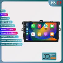 Ossuret 8G 128G 2 Din Android Auto Car Radio Multimedia Player For Toyota Corolla E140/150 2007 - 2011 Navigation GPS Head Unit Intelligent Carplay P2CP 4Core 2G 32G