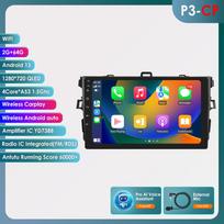 Ossuret 8G 128G 2 Din Android Auto Car Radio Multimedia Player For Toyota Corolla E140/150 2007 - 2011 Navigation GPS Head Unit Intelligent Carplay P3CP 4Core 2G 64G AI