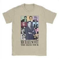 Michael Scott The Eras Tour Women T Shirts The Office Funny Tees Short Sleeve Crew Neck T-Shirt Women Clothing S
