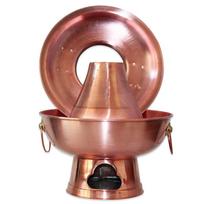 Pure Red Copper Charcoal Mandarin Duck Hotpot brown