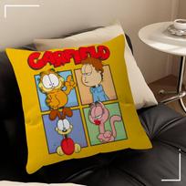 Cute Anime G-GarfieldS-s Cat   Personalized Pillow Dust Cover Bedroom Kids Party Decoration Pillowcase Birthday Children Gift 30cmx30cm yellow