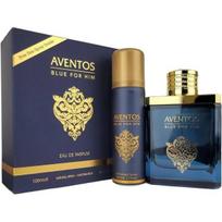 Set Fragrance World: Aventos Blue Eau De Parfum For Men, 100 ml + Aventos Blue Body Spray, 50 ml
