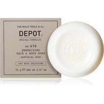 Depot 600 Body Solutions No. 610 Hydrating Massage Soap Bar Skin and Hair, 70 g