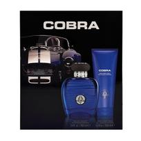 Set Carroll Shelby: Blue Cobra Eau De Toilette For Men, 100 ml + Blue Cobra Shower Gel & Shampoo 2-In-1, 150 ml