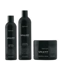 Unamy System Control Intensive Set Kemon: Control Intensive Hair Shampoo, 400 ml + Control Intensive Hair Conditioner, 250 ml + Control Intensive Hair Treatment Cream Mask, 500 ml