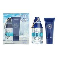 Set Caribbean Joe: Island Supply Turquoise Waters Eau De Toilette For Men, 125 ml + Island Supply Turquoise Waters Shower Gel & Shampoo 2-In-1, 100 ml