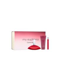 Set Calvin Klein: My Euphoria Eau De Parfum For Women, 100 ml + My Euphoria Eau De Parfum For Women, 10 ml + My Euphoria Hydrating Body Lotion, 100 ml