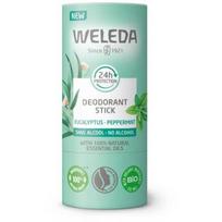Weleda Eucalyptus-Peppermint 24H Deodorant Stick pieštukinis dezodorantas be alkoholio, 50 g