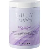 Inebrya GREYlosophy Grey By Day Butter tonuojanti kaukė natūraliai žiliems / balintiems plaukams, 1000 ml
