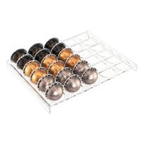 Clear Coffee Capsules Dispenser Tray With Nonslip Base And Smooth Surfaces For Mess Release Homes Kitchen Storage 1 gray