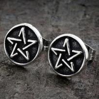 Sleek Minimalist And Fashionable For Girls Fine Craftsmanship Tone Tiny Pentacle Post EarringsSimple Jewelry
