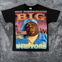 Notorious BIG Biggie Smalls Single Stitch Rap Tee Double Sided AOP Men XL 3XL brown