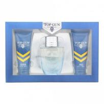 Top Gun Rivet rinkinys vyrams (EDT,  100 ml + kūno ir plaukų prausiklis, 100 ml + balzamas po skutimosi, 100 ml)