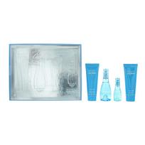 Set Davidoff: Cool Water Body Lotion Body, 75 ml + Cool Water Eau De Toilette For Women, 50 ml + Cool Water Shower Gel All Skin Types, 75 ml + Cool Water Eau De Toilette For Women, 15 ml *Miniature
