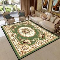 Luxury Green Plush Carpet Large Area Non-slip Rugs for Living Room Sofa Bedroom European Fluffy Floor Mat 60*90cm