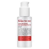 Recipe For Men Instant Recharge Hyaluronic Acid Moisturizes Gel Face, 75 ml