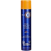 It's a 10 Miracle Super Hold Finishing Spray Plus Keratin Hair Spray Style Extra Strong Hold, 334 ml