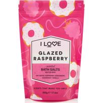 I Love Signature Collection Glazed Raspberry Bath Salt, 500 g
