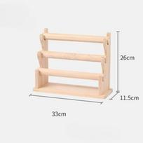 Solid Wood Jewelry Displays Rack Bracelet Jewellery Organizer Stand Jeweler Bracelet Showcase Salver Live Stream Display Prop