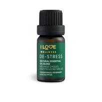 I Love Wellness De-Stress Lemongrass Rosemary Rucalyptus and Lavandin Essential Oil, 10 ml