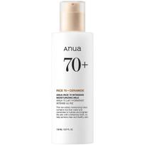 Anua Rice 70 + Ceramide Moisturizing Milk intensyviai drėkinantis veido losjonas su keramidais, 150 ml