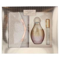 Sarah Jessica Parker Lovely You rinkinys moterims (EDP, 100 ml + EDP, 10 ml + Rose Clutch delninė)