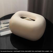 Creative Ceramics Corner Tissue Box Coffee Table Desk Decoration Minimalism Ceramic Tissue Box Bedside Table Paper Towel Case balta