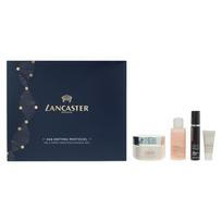 Set Lancaster: Skin Essentials Hydration Cleansing Toner, 30 ml + Total Age Correction Anti Aging Day Cream For Face 15 SPF, 50 ml + Total Age Correction Lightens skin Serum For Face, 3 ml + Total Age Correction Anti Aging Serum For Face, 10 ml
